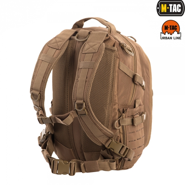 M-TAC РЮКЗАК URBAN LINE CHARGER HEXAGON PACK COYOTE BROWN