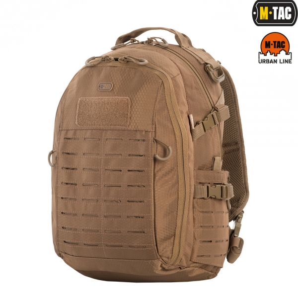 M-TAC РЮКЗАК URBAN LINE CHARGER HEXAGON PACK COYOTE BROWN