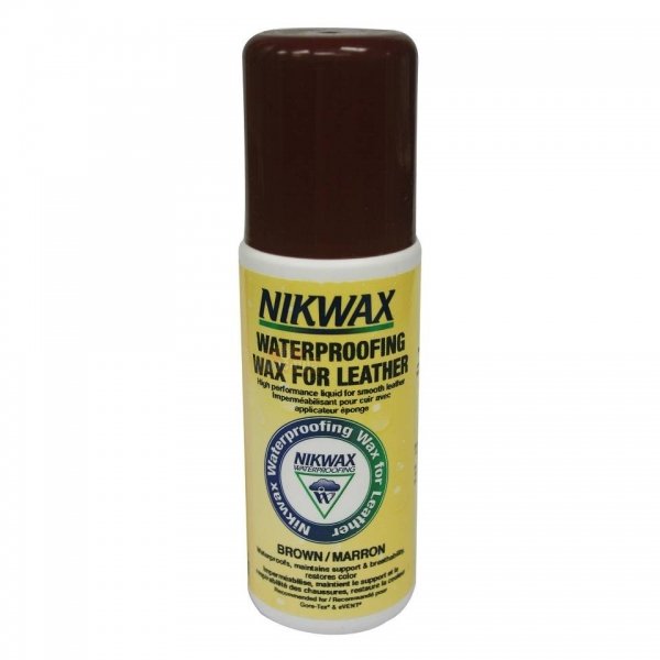 NIKWAX WATERPROOFING WAX FOR LEATHER BROWN (ГУБКА) 125МЛ
