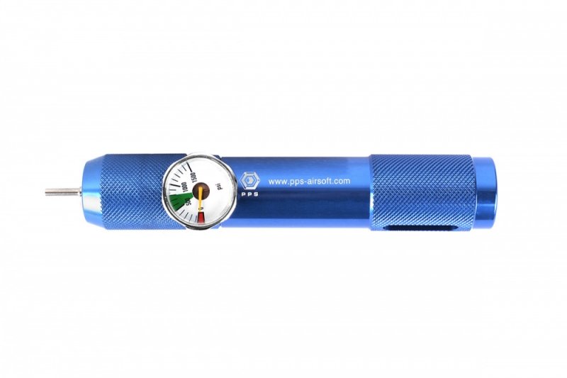 PPS CO2 REFILL ADAPTER WITH PSI GAUGE