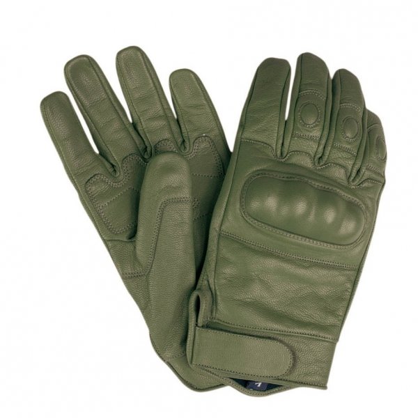 MIL-TEC ПЕРЧАТКИ ТАКТИЧЕСКИЕ КОЖА ОЛИВА 12504101