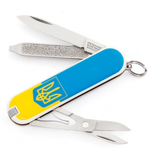 VICTORINOX НОЖ СКЛАДНОЙ CLASSIC SD UKRAINE 0.6223.7R3