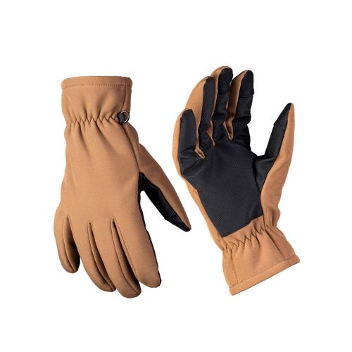 MIL-TEC РУКАВИЦІ THINSULATE SOFTSHELL GLOVES DARK COYOTE 12521319