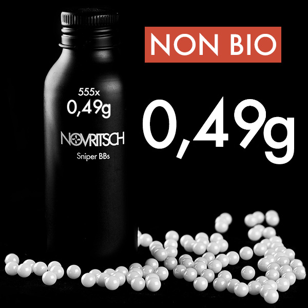 NOVRITSCH ШАРЫ 0.49G X 555PCS NONBIO SNIPER 22547