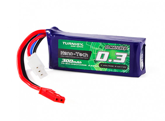 TURNIGY АККУМУЛЯТОР 300MAH 2S 70C ДЛЯ GLOCK GBB 19679