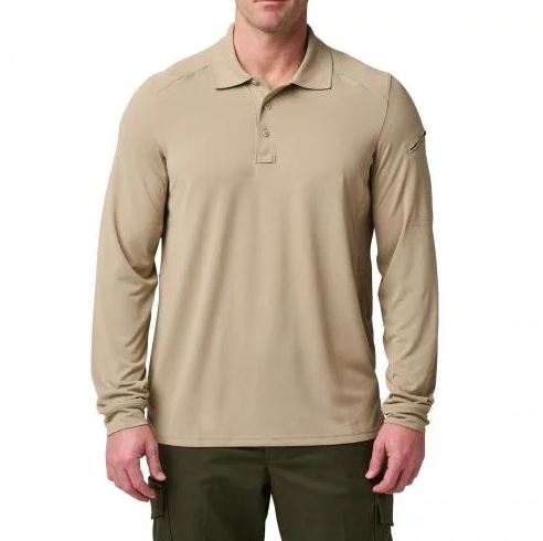 5.11 ПОЛО С ДЛИННЫМ РУКАВОМ HELIOS LONG SLEEVE POLO SILVER TAN 42022-160