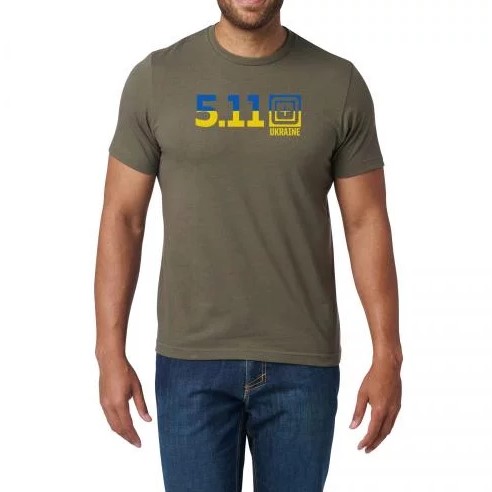 5.11 ФУТБОЛКА З ПРИНТОМ UKRAINE FILL RANGER GREEN 76340UA-186