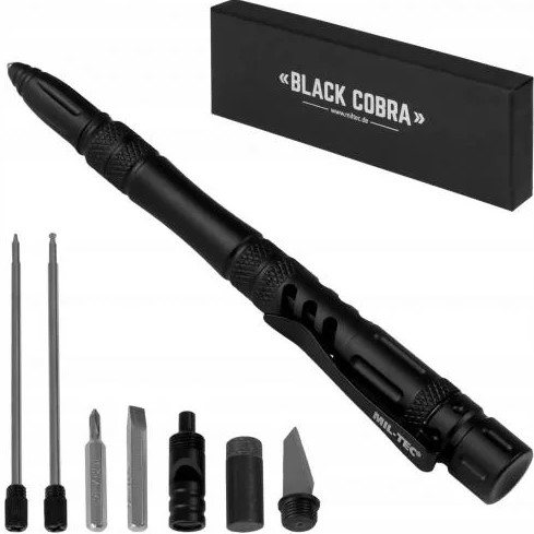 MIL-TEC РУЧКА TACTICAL PEN PRO BLACK 15990200