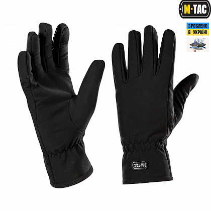 M-TAC ПЕРЧАТКИ ДЕМИСЕЗОННЫЕ SOFT SHELL BLACK
