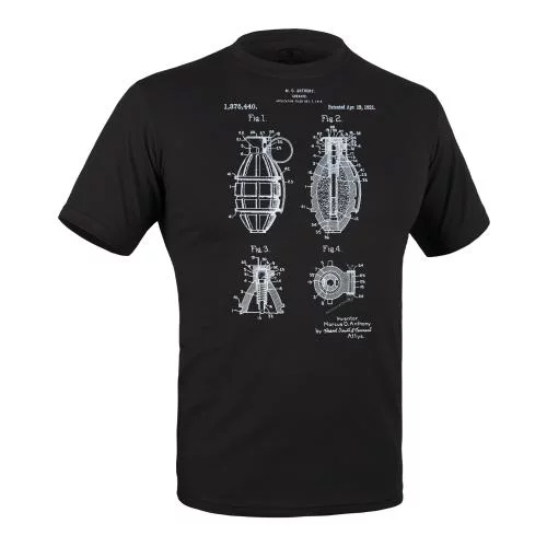 P1G-TAC ФУТБОЛКА С ПРИНТОМ GRENADE COMBAT BLACK UA281-29891-BK-GN