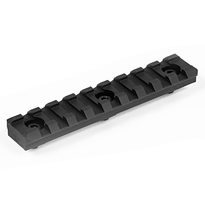 КРУК РЕЙКА ПІКАТІННІ НА 9 СЛОТИ ІЗ КРІПЛЕННЯМ СТАНДАРТУ M-LOK BLACK