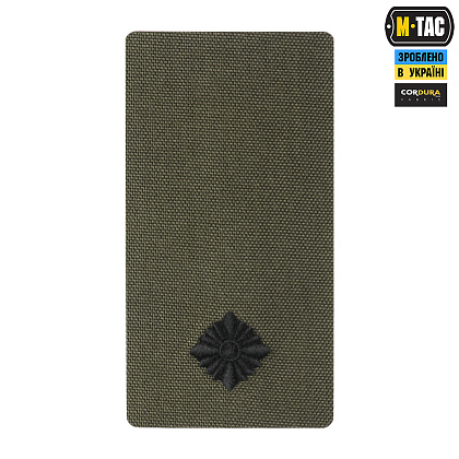 M-TAC ПОГОН НА ЛИПУЧКЕ МЛАДШИЙ ЛЕЙТЕНАНТ (ВИШИВКА) RANGER GREEN