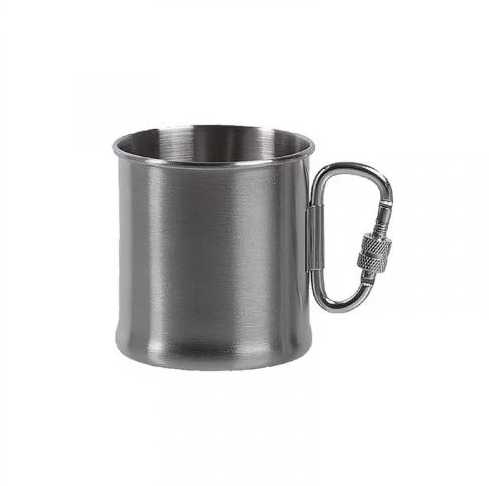 MIL-TEC КРУЖКА НЕРЖАВІЮЧА STAINLESS STEEL KARABINER CUP 250 ML STEEL 14607800