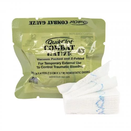 NORTH AMERICAN RESCUE БИНТ ГЕМОСТАТИЧНИЙ QUIKCLOT COMBAT GAUZE 30-0039