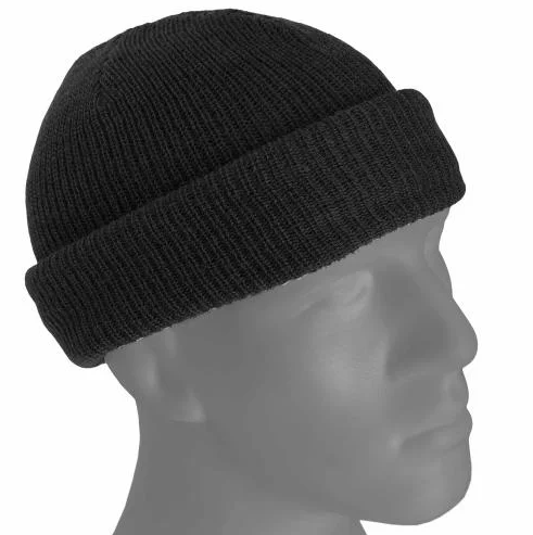 MIL-TEC ШАПКА US WATCH CAP BLACK 12140002
