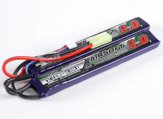 TURNIGY АККУМУЛЯТОР NANO-TECH LIPO 7.4V 2000MAH 15-25C NUNCHUK TAMIYA 0350