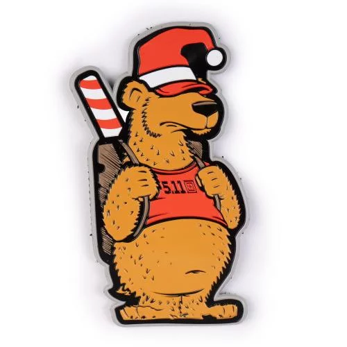 5.11 НАШИВКА XMAS BEAR PATCH MULTI 511-XMAS-04