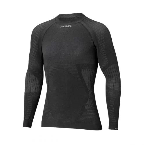 ACCAPI ТЕРМОРЕГЛАН ERGOWOOL MEN'S LONG SLEEVE SHIRT BLACK ANTHRACITE ACCXA801.9966