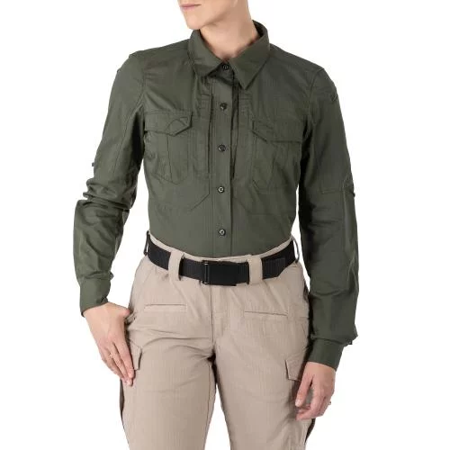 5.11 РУБАШКА ТАКТИЧЕСКАЯ WOMEN'S STRYKE LONG SLEEVE SHIRT TDU GREEN 62404ABR-190