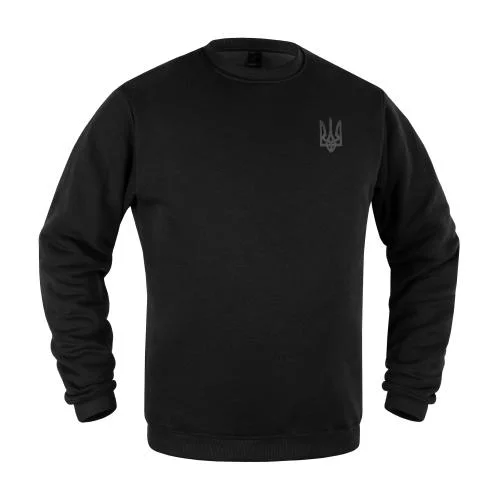 P1G-TAC СВІТШОТ ЗИМОВИЙ ТРИЗУБ LOGO BLACK UA281-29911-BK-TRL