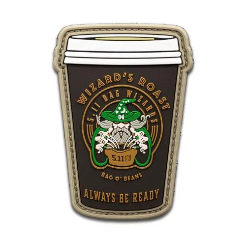 5.11 НАШИВКА WIZARDS ROAST PATCH BLACK 92432-019