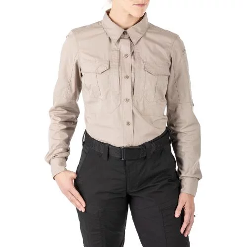 5.11 РУБАШКА ТАКТИЧЕСКАЯ WOMEN'S STRYKE LONG SLEEVE SHIRT KHAKI 62404ABR-055