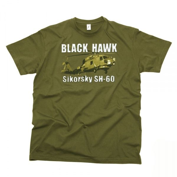 ФУТБОЛКА T-SHIRT BLACK HAWK SIKORSKY SH-60 OD VO133523O