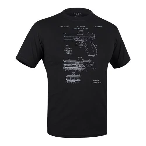 P1G-TAC ФУТБОЛКА GLOCK PISTOL LEGEND COMBAT BLACK UA281-29891-BK-GK