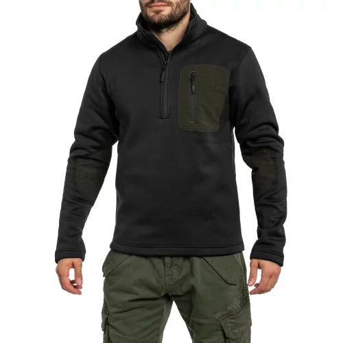 MIL-TEC ТЕРМОРЕГЛАН THERMO-FLEECE ZIP PULLOVER BLACK 10817002