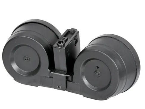 BATTLEAXE ЭЛЕКТРОБУНКЕР DOUBLE DRUM FOR M4/M16 3000 BBS BLACK 34419