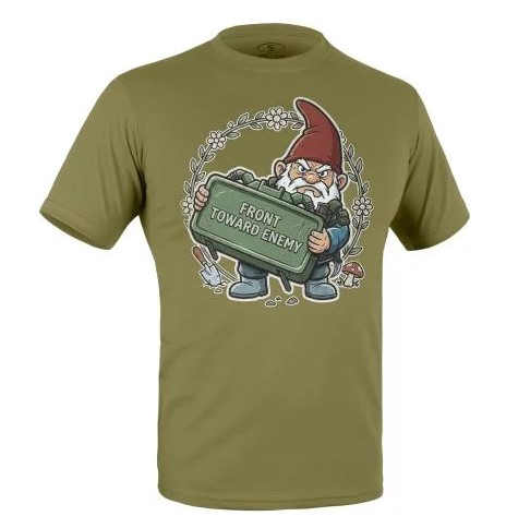 P1G-TAC ФУТБОЛКА З ПРИНТОМ БОЙОВИЙ ГНОМ OLIVE DRAB