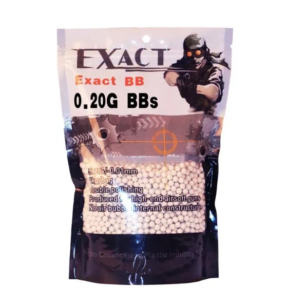 EXACT СТРАЙКБОЛЬНЫЕ ШАРЫ 0,20G 1KG 33734