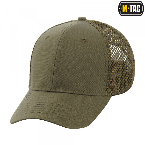 M-TAC БЕЙСБОЛКА З СІТКОЮ FLEX РІП-СТОП DARK OLIVE
