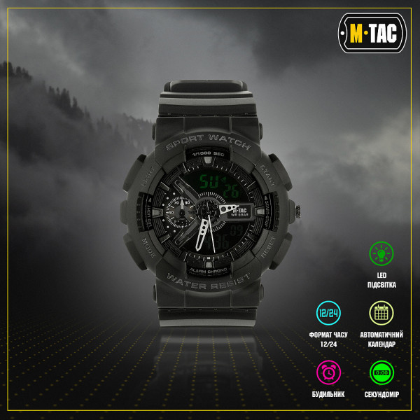 M-TAC ЧАСЫ SPORT BLACK