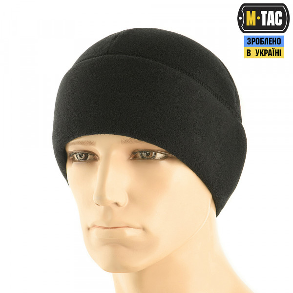 M-TAC ШАПКА WATCH CAP PREMIUM ФЛІС (250Г/М2) WITH SLIMTEX BLACK