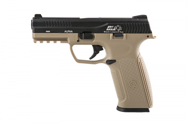 ICS ПІСТОЛЕТ BLE ALPHA GBB BLACK/TAN 14735
