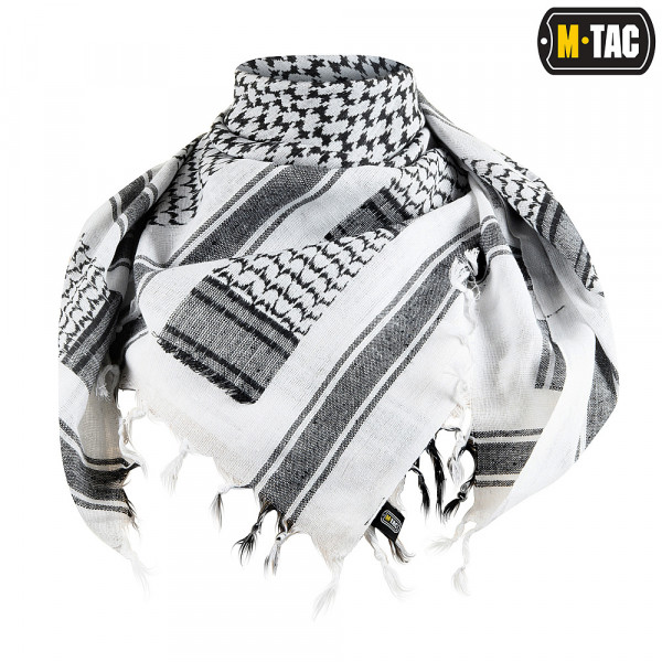 M-TAC ШАРФ ШЕМАГ ЩІЛЬНИЙ WHITE/BLACK
