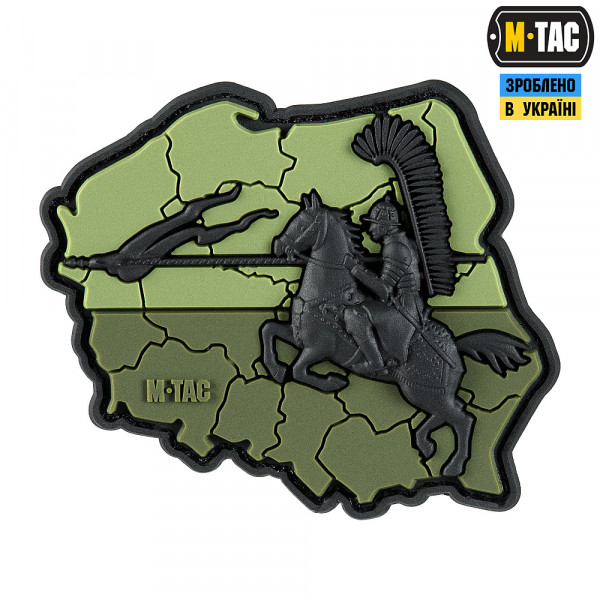 M-TAC НАШИВКА HUSARIA 3D PVC OLIVE