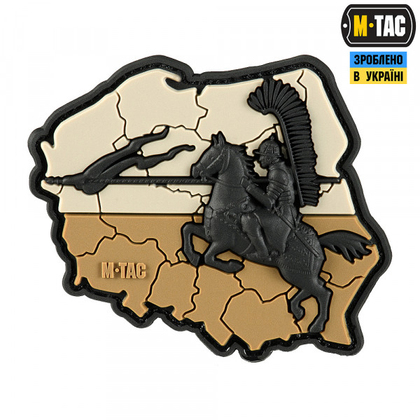 M-TAC НАШИВКА HUSARIA 3D PVC COYOTE