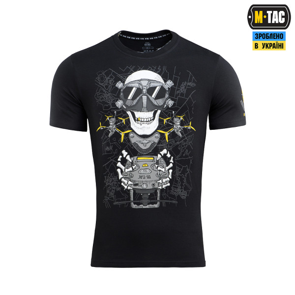 M-TAC ФУТБОЛКА DROHNENFÜHRER BLACK