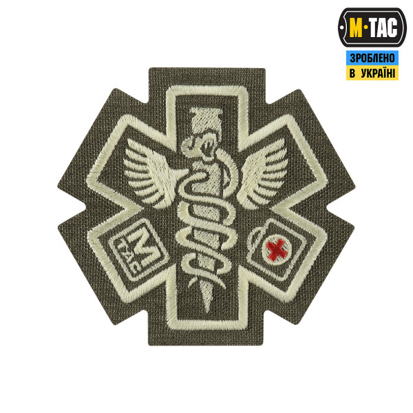M-TAC НАШИВКА PARAMEDIC (ВЫШИВКА) RANGER GREEN