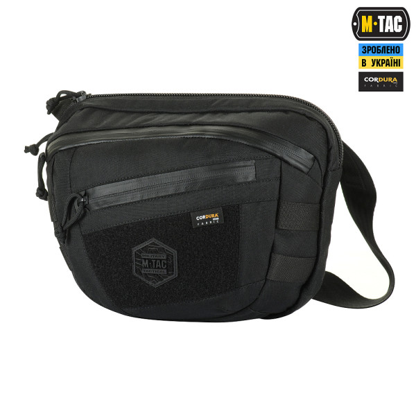 M-TAC СУМКА SPHAERA HARDSLING BAG LARGE С ЛИПУЧКОЙ ELITE BLACK