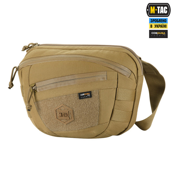 M-TAC СУМКА SPHAERA HARDSLING BAG LARGE С ЛИПУЧКОЙ ELITE COYOTE