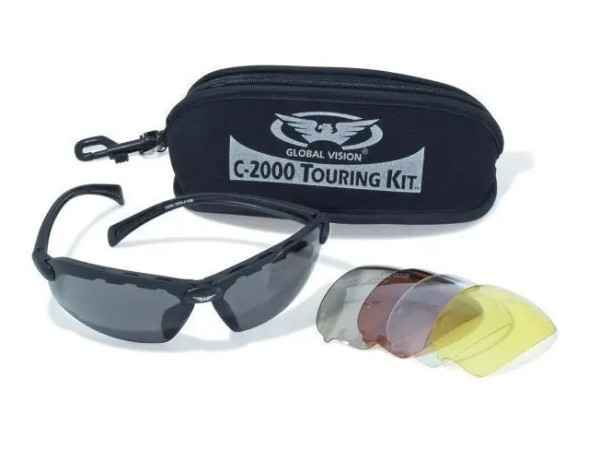 GLOBAL VISION ОКУЛЯРИ ЗАХИСНІ C-2000 TOURING KIT 1Ц2000 