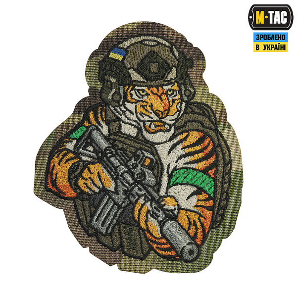 M-TAC НАШИВКА TIGER (ВЫШИВКА) MULTICAM/RG/GREEN