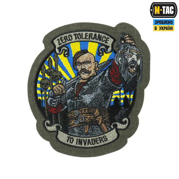 M-TAC НАШИВКА ZERO TOLERANCE (ВИШИВКА) RANGER GREEN