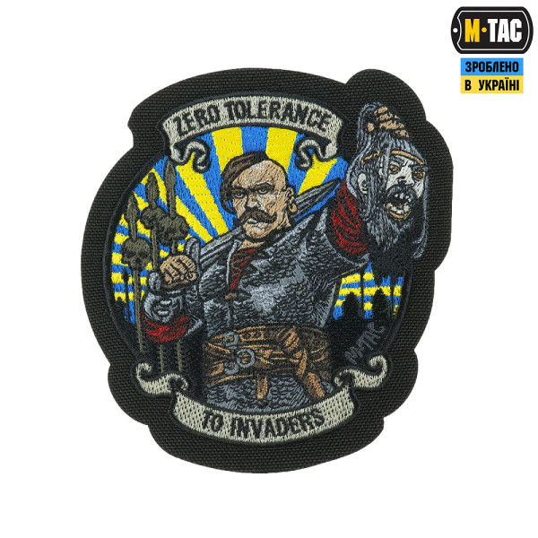 M-TAC НАШИВКА ZERO TOLERANCE (ВЫШИВКА) BLACK