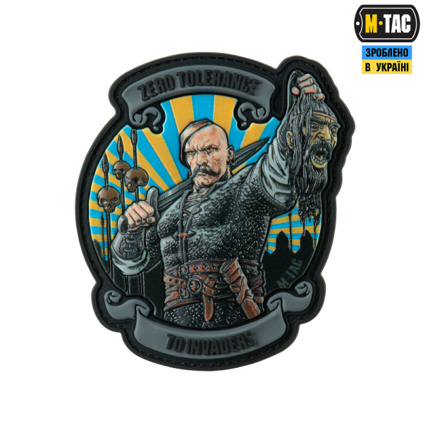 M-TAC НАШИВКА ZERO TOLERANCE PVC GREY