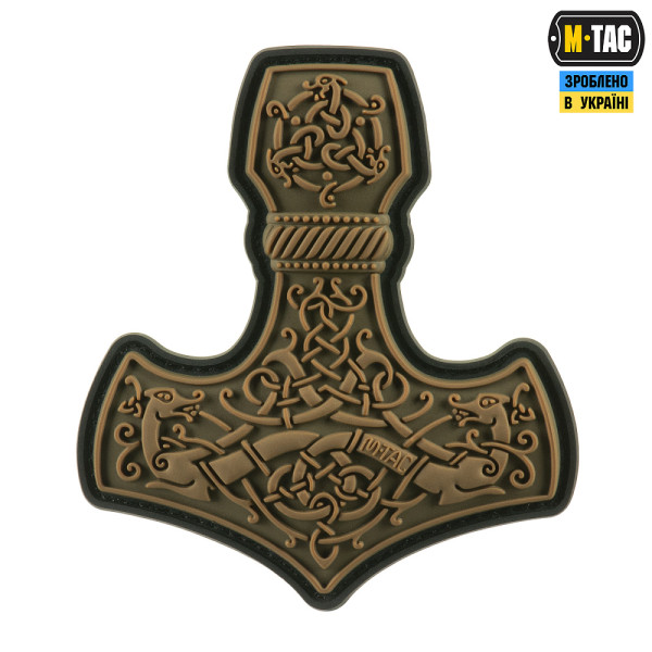 M-TAC НАШИВКА MJÖLNIR LARGE PVC COYOTE