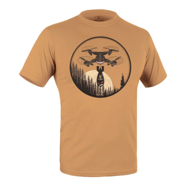 P1G-TAC ФУТБОЛКА З ПРИНТОМ ДРОН COYOTE BROWN UA281-29891-CB-DRN 